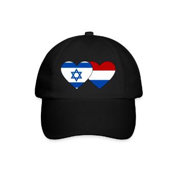 Israel Holland Flag Heart - Baseball Cap - black/black - Front
