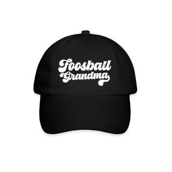 Foosball Grandmother Table Soccer Player Women - Baseballkappe - Schwarz/Schwarz - Vorne