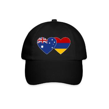 Drapeau de l’Australie et de l’Arménie - Casquette classique - noir/noir - Devant