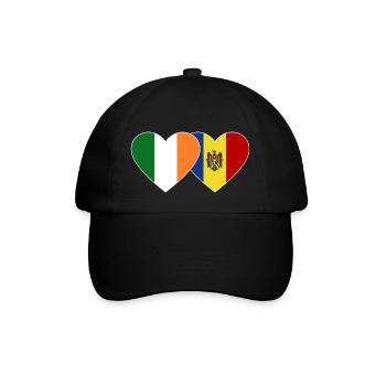 Ireland Andorra Flag Heart - Baseball Cap - black/black - Front