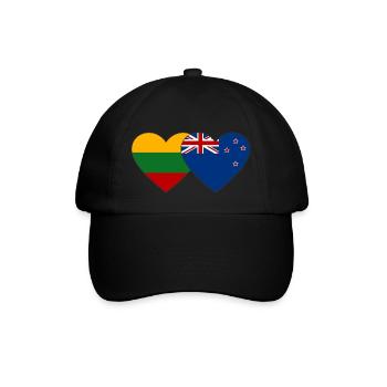 Lituanie Drapeau néo-zélandais - Casquette classique - noir/noir - Devant