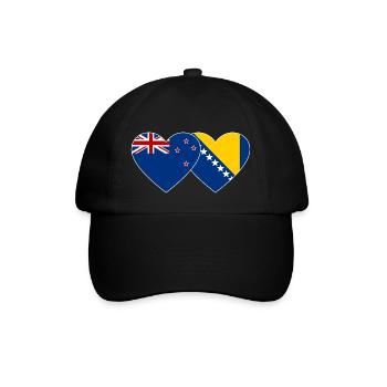 Drapeau de la Bosnie-Zélande - Casquette classique - noir/noir - Devant