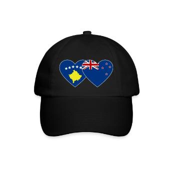 Drapeau de la Nouvelle-Zélande du Kosovo - Casquette classique - noir/noir - Devant