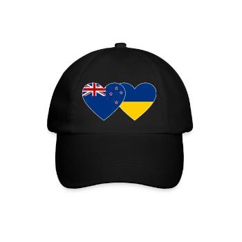 Nouvelle-Zélande Ukraine Drapeau Coeur - Casquette classique - noir/noir - Devant
