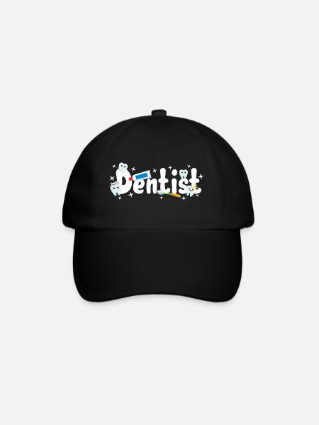 Zahnarzt Zahnärztin - Baseballkappe - Schwarz/Schwarz