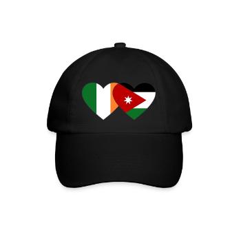 Ireland Jordan Flag Heart - Baseball Cap - black/black - Front
