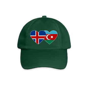 Islande Azerbaïdjan Drapeau Coeur - Casquette classique - vert bouteille - Devant