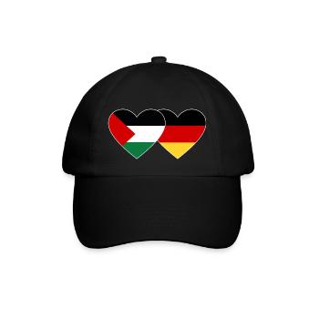 Drapeau de la Palestine Allemagne - Casquette classique - noir/noir - Devant