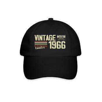 1966 Vintage Rétro Cadeau D'anniversaire 1966 - Casquette classique - noir/noir - Devant