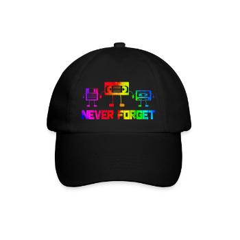 Music, Retro, Heavy Metal, Hard Rock, Punk, Vinyl, Pop - Baseball Cap - black/black - Front