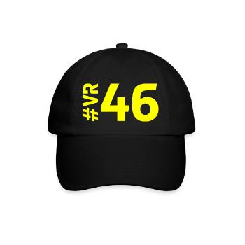 VR46 - Casquette classique - noir/noir - Devant