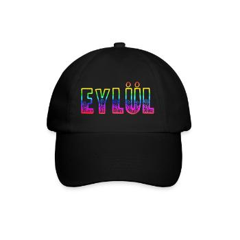 eylül rs regenbogen - Baseballkappe - Schwarz/Schwarz - Vorne
