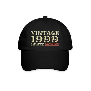 1999 Vintage :25e Anniversaire Cadeau Rétro Unique - Casquette classique - noir/noir - Devant