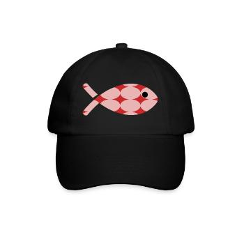 POISSON. MEMOIRE. SARDINE. POISSON D'AVRIL. MER - Casquette classique - noir/noir - Devant
