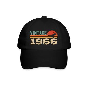 Vintage 1966 Cadeau D'anniversaire 1966 Retro 1966 - Casquette classique - noir/noir - Devant