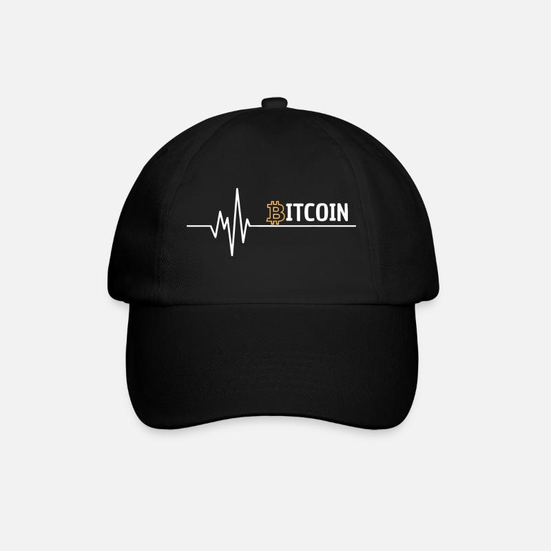 Ich liebe bitcoin - Richkid digital cryptopunk  - Baseballkappe - Schwarz/Schwarz