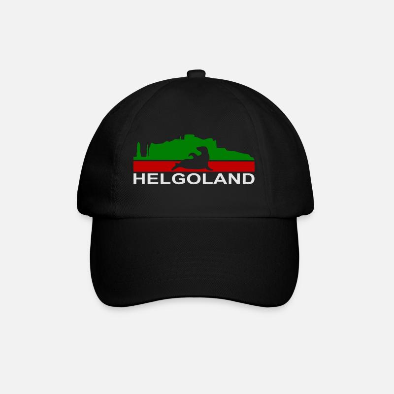 Helgoland - Baseballkappe - Schwarz/Schwarz