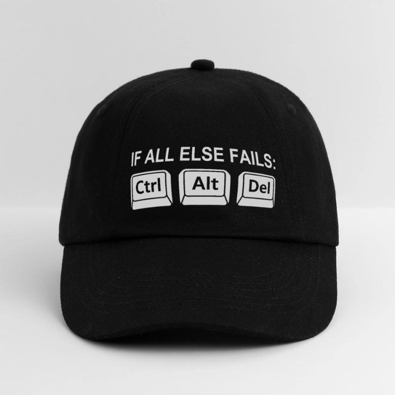 Programmer Shortcut Geek IT Support Computer Baseball Cap