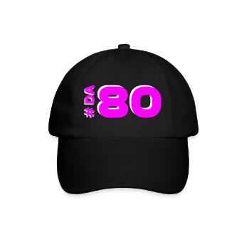 DA80 - Baseballkappe - Schwarz/Schwarz - Vorne