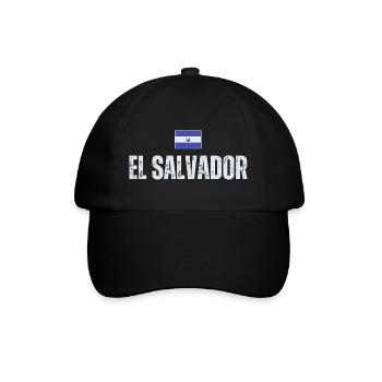 Flag of El Salvador, I love El Salvador - Baseball Cap - black/black - Front