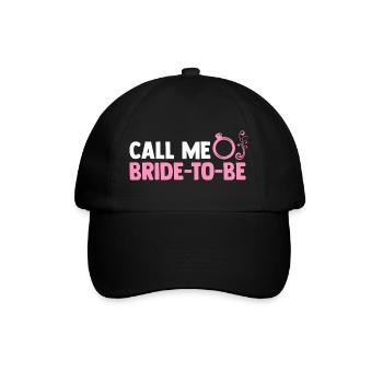 Enterrement de vie de garçon Équipe Mariée Enterrement de vie de jeune fille - Casquette classique - noir/noir - Devant
