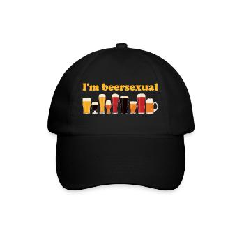 I'm Beersexual Drinking Beer Lovers - Baseball Cap - black/black - Front