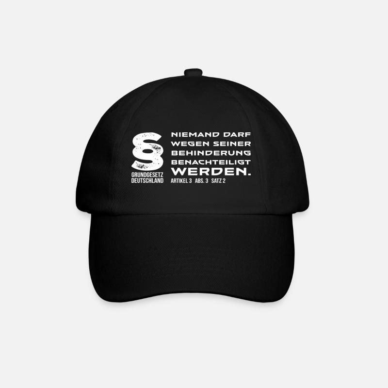 Ambassade de lutte contre la discrimination - Casquette classique - noir/noir