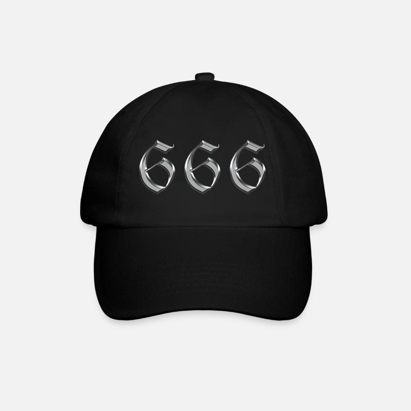 Engel Nummer 666 Reflektieren - Baseballkappe - Schwarz/Schwarz