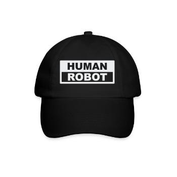 Human Robot - reale Intelligenz - Baseballkappe - Schwarz/Schwarz - Vorne