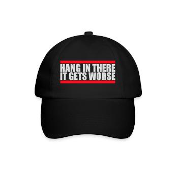 Tiens bon, ça empire. Drôle de plaisir. Dire - Casquette classique - noir/noir - Devant