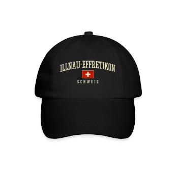 Illnau-Effretikon – Swiss identity from Zurich - Baseball Cap - black/black - Front