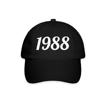 1988 Vintage 1988 Anniversaire Rétro 1988 Cadeau - Casquette classique - noir/noir - Devant