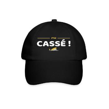 J'tai cassé ! Réplique culte Brice de Nice - Casquette classique - noir/noir - Devant