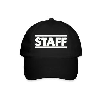 Staff Lettering Bold Contrast - Baseball Cap - black/black - Front