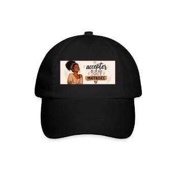 Accepter de ne pas tout maîtriser - Casquette classique - noir/noir - Devant