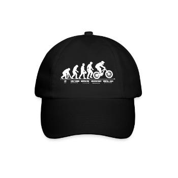 Mountain Bike Evolution Downhill MTB Gift - Baseball Cap - black/black - Front