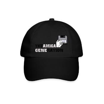 amiga_generation - Baseballkappe - Schwarz/Schwarz - Vorne
