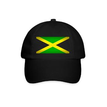 Jamaica (on black) - Baseball Cap - black/black - Front