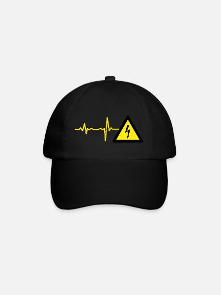 électrique cadeau Heartbeat - Casquette classique - noir/noir