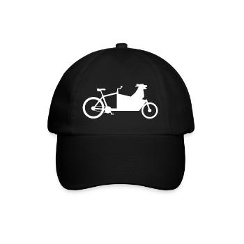 Chien de vélo de cargaison - Casquette classique - noir/noir - Devant