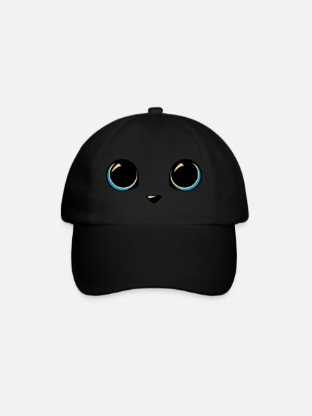 cat eyes - Baseball Cap - black/black