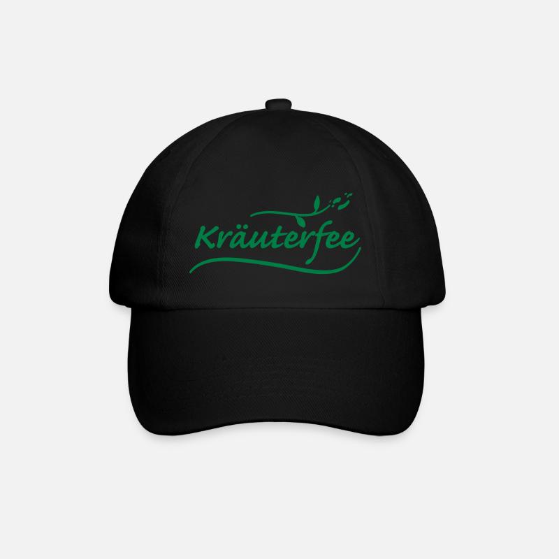 Kräuterfee (a) - Baseballkappe - Schwarz/Schwarz