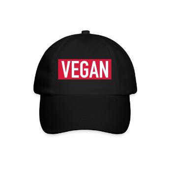 Vegan deluxe - Baseballkappe - Schwarz/Schwarz - Vorne