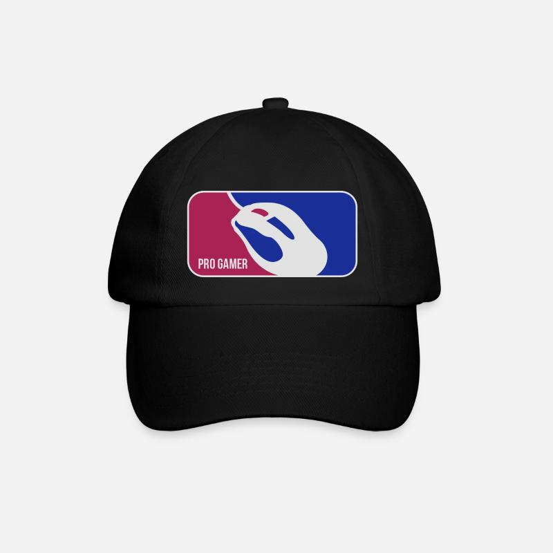 pro gamer - Baseballkappe - Schwarz/Schwarz