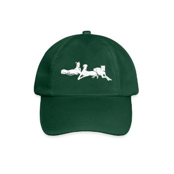 Trois lévriers - Casquette classique - vert bouteille - Devant