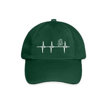 Heartbeat wild horse - Baseball Cap - bottle green - Front