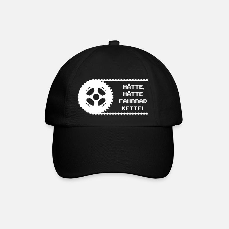 Si la chaîne de vélo aurait eu le sort de vélo drôle - Casquette classique - noir/noir