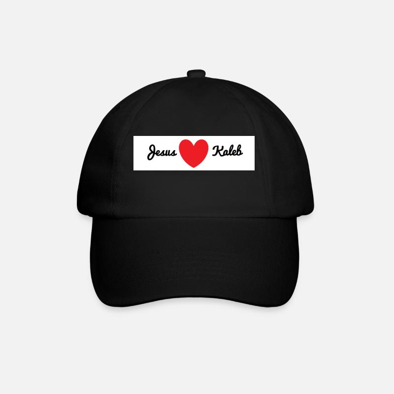 Jesus loves Caleb - Baseball Cap - black/black
