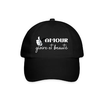 Amour gloire et beauté 2 - Casquette classique - noir/noir - Devant