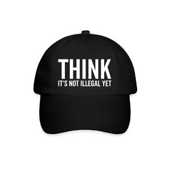 Pensez que ce n’est pas encore illégal - Casquette classique - noir/noir - Devant